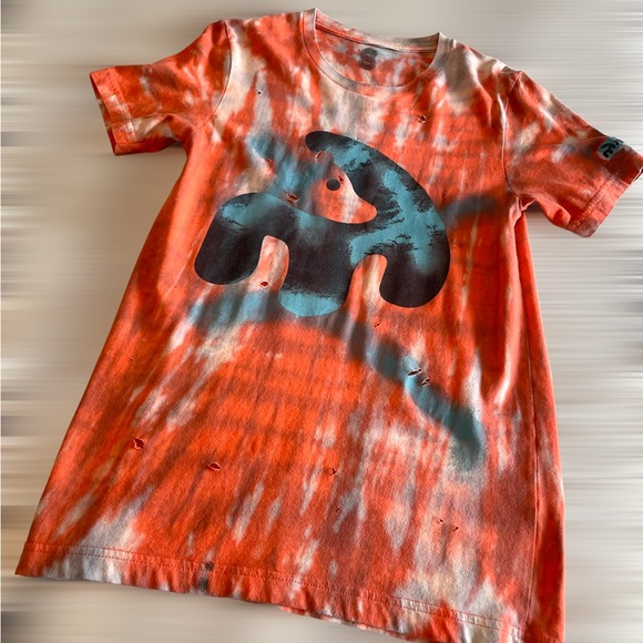 dyed handmade rave streetwear shirt orange sherbet tie dye tees x timmy woz - Picture 6 of 16